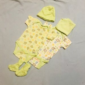 Two monkey onesie set